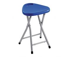 Gedy Bagno Sacchetto, Misure e Peso: 46,5X30X29,3 CM & 1,17 kg, Sgabello richiudibile in Metallo e resine, Finitura Blu, Design R&S, 2 Anni di Garanzia, Unica