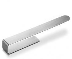 Porta Asciugamani Adesivo Bagno, Porta Salviette Bagno Adesivo, Porta Asciugamani Bagno da Parete, Portaasciugamano Appendi Salviette Bagno Adesivo (Argento, 37 CM)