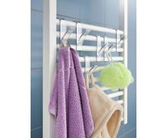 WENKO Gancio scaldasalviette trasparente set 2 pezzi - set 2 pezzi, Plastica, 2.5 x 10.5 x 7 cm, Trasparente