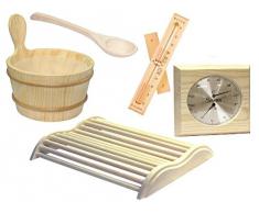 Accessori per sauna, set in cinque parti