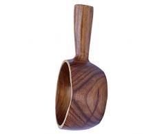 BESTonZON, mestolo in Legno per Acqua, Sauna, Giardino, tè, Cerimonia, Stile Giapponese