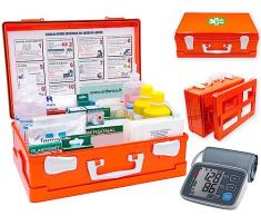 FARMA2 DIGIT BRACCIO con misuratore di pressione digitale da braccio Cassetta pronto soccorso Cassetta medica conforme DM 388 allegato 1 per aziende con 3 o più lavoratori