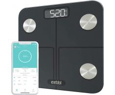EEBBL Bilancia Pesapersone Digitale Professionale, Digitali da Bagno, Bilancia Impedenziometrica Bilancia di Precisione Digitale, La scala a grande schermo visualizza chiaramente i dati corporei