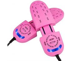Asciuga scarpe portatile Asciuga scarpe Scalda scarpe Scaldascarpe Lampada a raggi ultravioletti Asciugamani telescopico Asciugatura Riscaldatore scarpe per una varietà di scarpe Telescopico rosa, asc