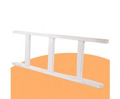 Scaletta in legno, porta asciugamani, appendiabiti, scala decorativa in legno antico (100 cm bianco)