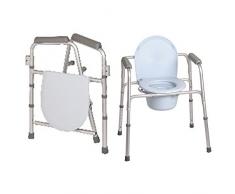 Sedia comoda multifunzione 4 in 1 Pieghevole - Rialzo wc e sedile per doccia