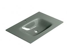 coycama vetro – Lavabo per Bagno, Vetro Temperato, 70 cm, colore: metallizzato