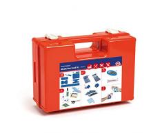 Kit di pronto soccorso Detectaplast per la ristorazione, kit di pronto soccorso per medicare le ferite, valigetta di pronto soccorso: cerotti, benda, nastro, spray disinfettante, 190 pezzi