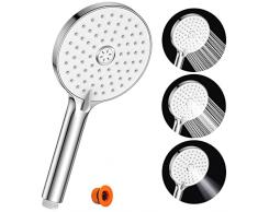 Soffione Doccia Anticalcare ad Alta Pressione - SREWOHS PRO Doccia Soffione Grande Risparmio Idrico Soffione per Doccia con 3 modalità di spruzzo Soffione doccia a pioggia elettrico a Soffione Doccia