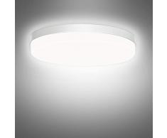Ouyulong Plafoniera Soffitto Cucina 36W, Plafoniera Led Rotond 4250LM,IP54,Luce Fredda 6500K,Plafoniera Led Soffitto per Bagno Soggiorno Camera da letto Corridoio Ufficio Garage