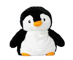 Pelucho- PINGOUIN Borsa dellAcqua Calda Pinguino, Colore Nero (Bianco), PELPI