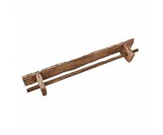 Loberon® Portasciugamani Einid, Legno di Sal ritrattato, L/A/P ca. 100/10/15 cm, Marrone