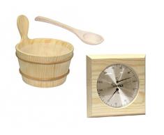 Accessori per sauna, set in tre parti