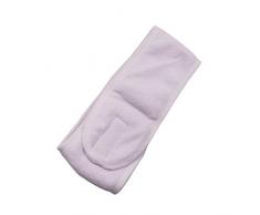 Poejetag Fascia per Capelli Regolabile Multifunzione per Sport, Trucco, Lavaggio Viso, Doccia, Bianco, Poliestere