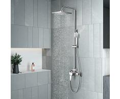 KOMIRO Colonna Doccia con Miscelatore Monocomando,Set Doccia Regolabile in Altezza, Doccia e Soffione Doccia,Per Bagno