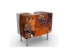 Mobile per lavabo design Loren 60x55x35cm, basso, Larghezza: 60cm, regolabile, mobiletto da lavandino, lavandino, mobiletto da lavabo, lavabo, mobiletto, bagno, bagnetto, mobile da bagno