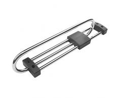 Barra Appendiabiti estraibile,Asta Estraibile Per Armadio, Asta Sospesa Per Armadio, Estraibile Per Impieghi Gravosi Retrattile, Asta Regolabile Per Guardaroba, Appendi Asciugamani/organizer, Carico 2