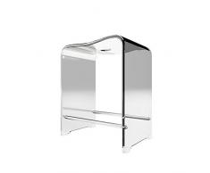 Schulte sgabello da doccia, acrilico trasparente, altezza 47 cm