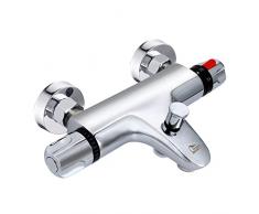 Uten Miscelatore Termostatico Doccia, Miscelatore Termostatico per Vasca-Doccia, Rubinetto Termostatico Vasca, Valvola Di Miscelazione con Controllo della Temperatura, Rubinetto Doccia in Puro Ottone