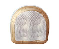 AUTUUCKEE - Sedili per vasca idromassaggio con rete, con ventosa, con rivestimento in rete, antiscivolo, per massaggi e riposo, colore: Oro