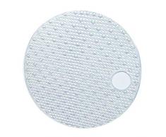 XXIOJUN-Tappetino doccia con Con Tappeti Interno Vasca Antiscivolo Ventosa Drenaggio Veloce PVC Struttura Circolare Cabina Doccia, 2 Colori (Color : White, Size : 55)