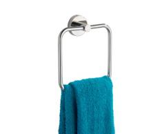 Wenko 20211100 Portasalviette anello Bosio lucido, Acciaio inossidabile, 16 x 18 x 5 cm, Lucido