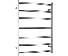 Scaldasalviette Scaldasalviette Scaldasalviette Curvo, Plugin/Opzione Cablata Scaldasalviette Caldo per Bagno Scaldasciugamani Lucidatura a Specchio (Colore : Plugin) (Plugin)