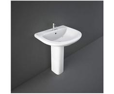 Inbagno Lavabo con Colonna Ceramica RAK Ceramiche Serie Orient Completa di Colonna