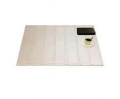 Copertura Vasca da Bagno Coperchio Per Vasca Da Bagno In PVC Bianco Con Venature Del Legno, Coperchio Vasca Da Bagno Pieghevole Ripiano Vassoio Vasca Da Bagno, Pannello Isolante Impermeabile Antipolve