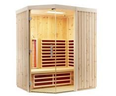 Infraworld Inserto In triosol unica2 Zirbe a infrarossi infrarossi cabina sauna calore cabina 390137, Breite 154 750.0 watts