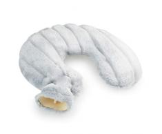 CityComfort Borsa Acqua Calda Cervicale + Fodera Morbido Pile - per Collo e Spalle (Grigio Chiaro)