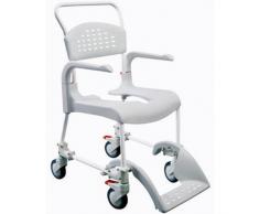 Etac Clean - Sedia a rotelle per doccia e WC, altezza 55 cm, colore: Grigio