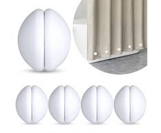 ZARCKER Pesi per tenda da doccia, rivestiti in silicone, forti magneti per tenda da doccia, non si rompe, non arrugginisce, nessun rumore, pesante, impedisce il soffiaggio della tenda da doccia