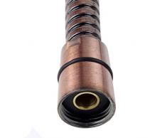 Qualità Tubo doccia tubo doccetta Alt ottone di Alt rame Old Copper metallo acciaio inox 170 cm/1 7 m per doccetta/doccia Standard con attacco/filettatura/ideale per la vasca da bagno o doccia SANIXA®