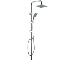 JOHO Colonna Doccia senza Miscelatore Set Doccia Completo Sistema Doccia a Pioggia Colonna Doccia Regolabili Doccetta in ABS (20 * 20 quadrato)