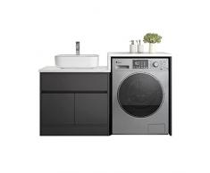 xinxinchaoshi Mobile da Bagno Lavatrice Balcone Balcone Bagno Lavaggio a Mano lavabo Vanity Mobile Bagno Armadio da Bagno Integrato Cabinet for Lavanderia Combinato Mobiletto per Lavandino Bagno
