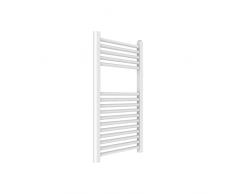 Ercos Scaldasalviette Termoarredo Bagno Dimensioni 450X770 MM Radiatore Colore Bianco Moderno, Attacchi da 1/2 Fornito Con Kit Montaggio
