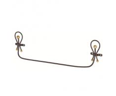 FERIDRAS Golden Rust Portasciugamani, Ferro, Bronzo, 3.5x76.5x15 cm