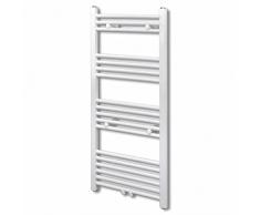 Homgoday Portasciugamano Radiatore Riscaldamento Centrale Dritto 600x1160 mm, Ripiano di Stoccaggio Rivestimento Copertura per Radiatore Termosifone