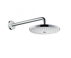 hansgrohe Raindance Select S Soffione doccia 240 2 getti con braccio doccia, bianco/cromo, 26466400