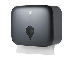 Decdeal CHUANGDIAN Dispenser Carta Asciugamani da Parete - Dispenser Asciugamani Carta Impermeabile,Porta Carta Igienica per Asciugamani Piegati Z/C (Foratura, Grigio)