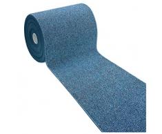 Tappeto Cucina su Misura Metraggio h57 cm Retro Antiscivolo Passatoia Multiuso Bagno Corridoio Scala MOD.Alexa Dis.B Blu al Metro