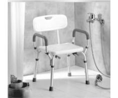 Sedile per doccia in alluminio regolabile in altezza AB-21