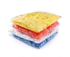 Delleu Impermeabile 100pcs monouso trasparente doccia cuffia per capelli Cap termale Salon Bath Hotel elastico Hat