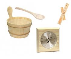 Accessori per sauna, set in quattro parti