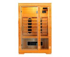 Sauna infrarossi completa di riscaldatori in Ceramica tipo C Laila Dimensioni: 120×100X190 cm.