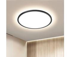 OTREN Plafoniera LED Soffitto 36W, Lampada Bagno Moderna Rotondo 3240LM, Lampadario Luce per Soggiorno, Camera da Letto, Cucina, Ufficio, Balcone, IP44, Ø30CM*H2.4CM, 4000K Bianco Naturale