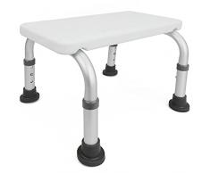 PrimeMatik - Sgabello basso per vasca da doccia altezza regolabile