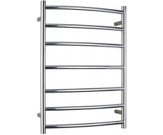 REDCVBN Scaldasalviette Scaldasalviette Scaldasalviette Curvo, Plugin/Opzione Cablata Scaldasalviette Caldo per Bagno Scaldasciugamani Lucidatura a Specchio (Colore : Plugin) (Plugin)