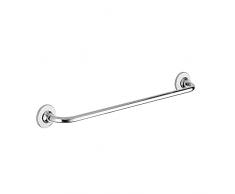 GEDY Arizona Porta asciugamani 60 cm con biadesivo, Misure: 6,5X60X8 CM & 0,223 KG, Porta salviette in acciaio inox, Finitura cromata, Fissabile con biadesivo, Design R&S Gedy, 2 anni di garanzia